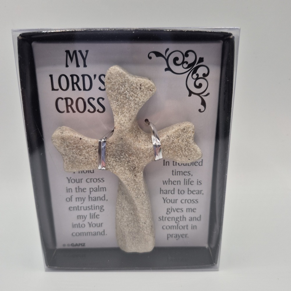 Ganz Stone My Lord's Cross 2.75 inch across by 4 inches long